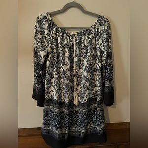 La Banga Navy Boho Dress